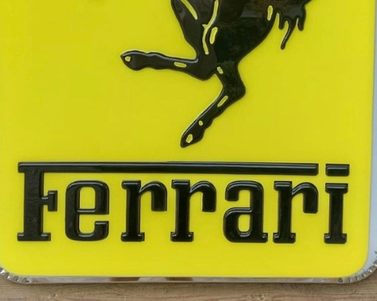 Ferrari Illuminated Logo Sign #D50