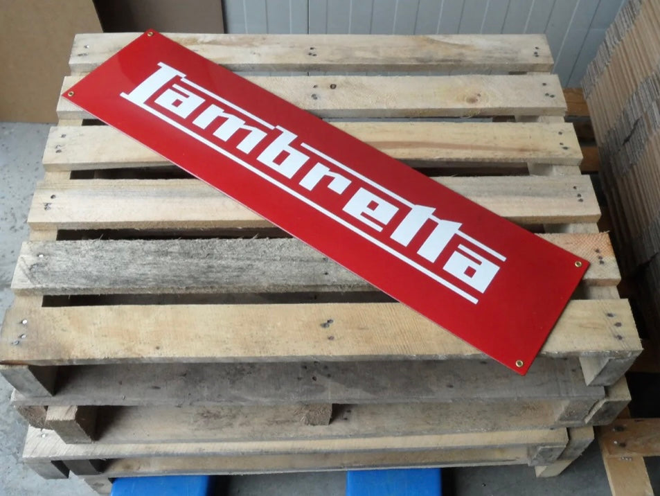 Lambretta Enamel Sign #A56