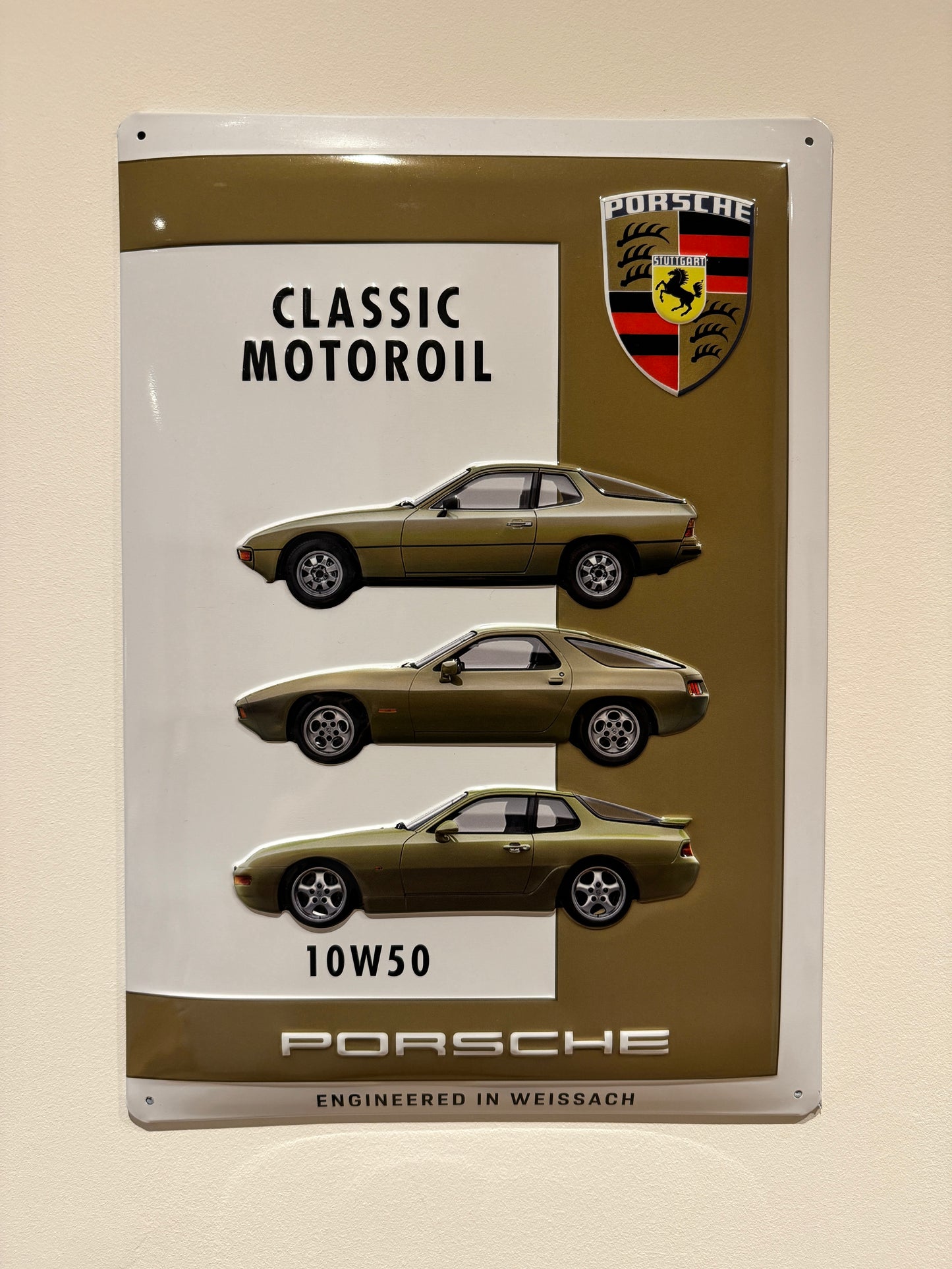 Porsche Classic Metal Embossed Sign #A92