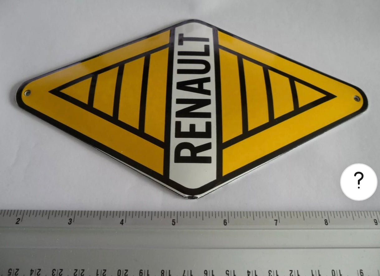 Renault Enamel Sign #A67