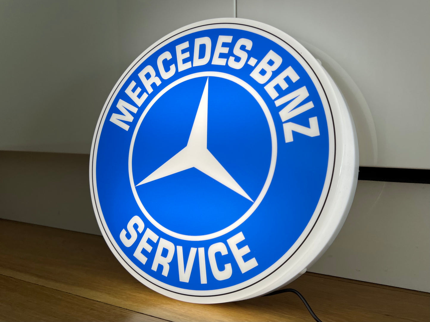 Mercedes Benz Service Round Illuminated Logo Sign #B54