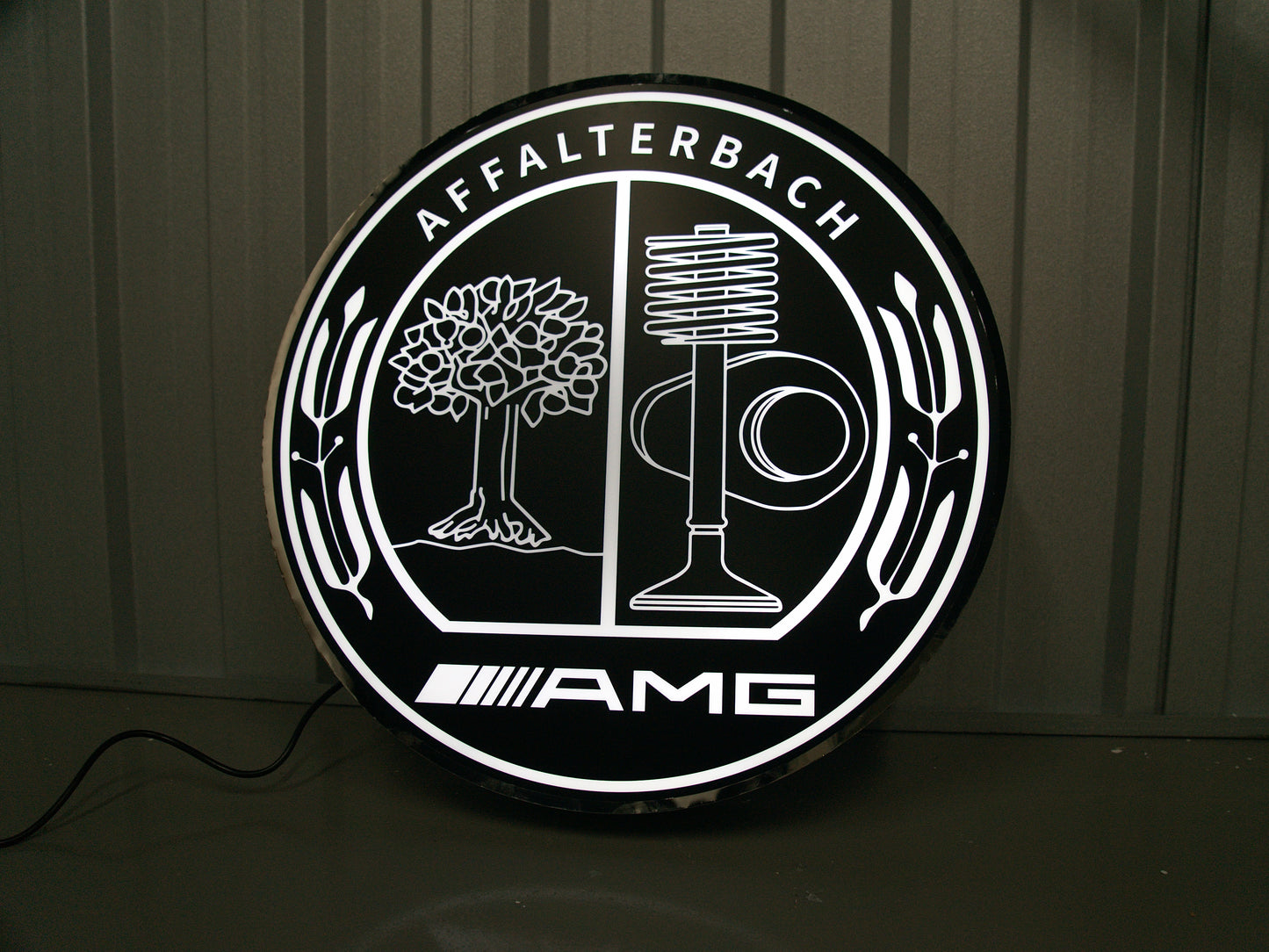 Mercedes Benz AMG Dealership Illuminated Sign Black #D53