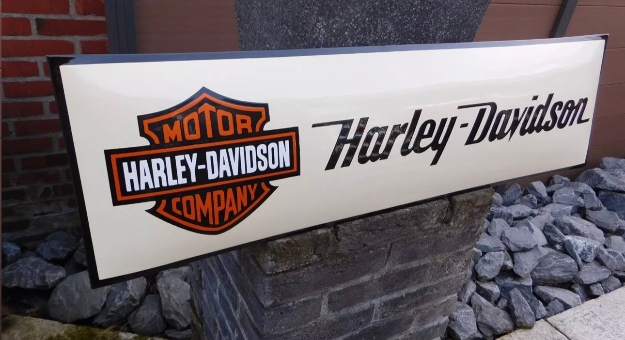 Harley Davidson Motorcycles Enamel Sign #A49