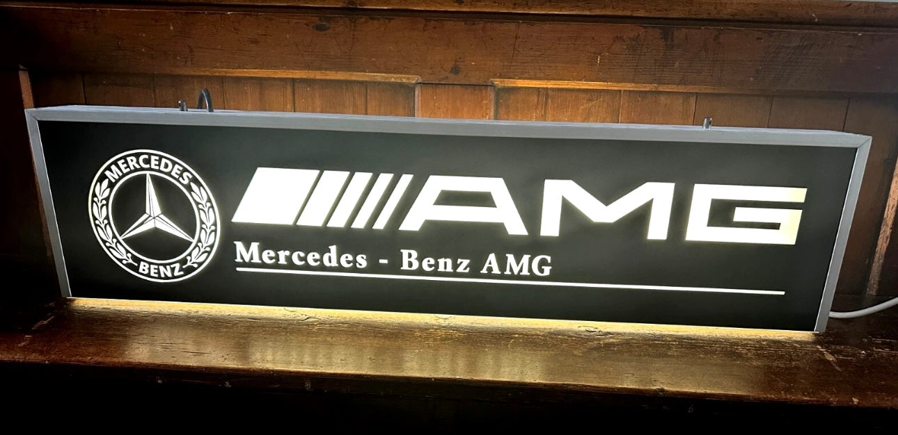 Mercedes Benz AMG Double Sided Dealership Illuminated Sign #D41