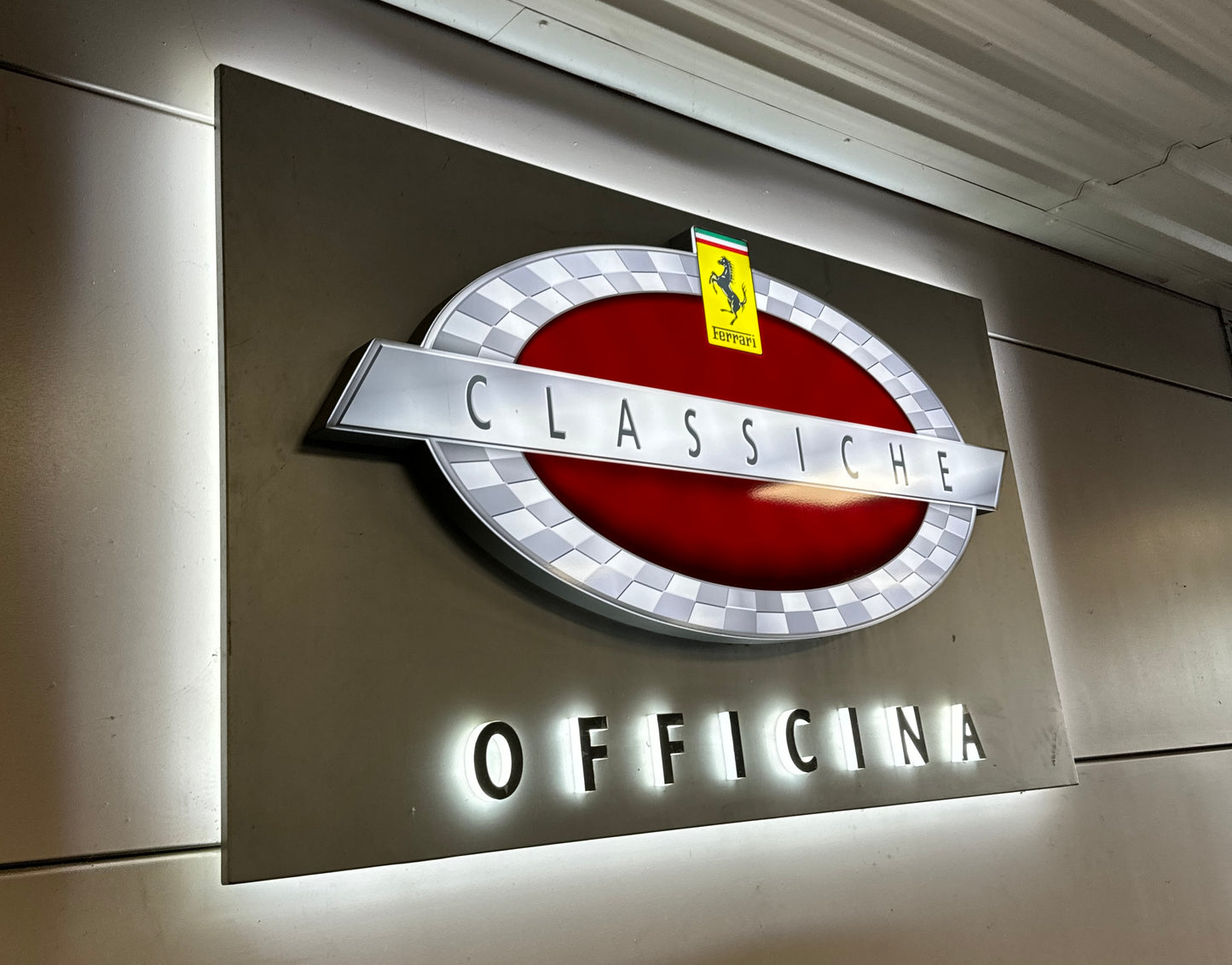 Ferrari Classiche Illuminated Sign #D4