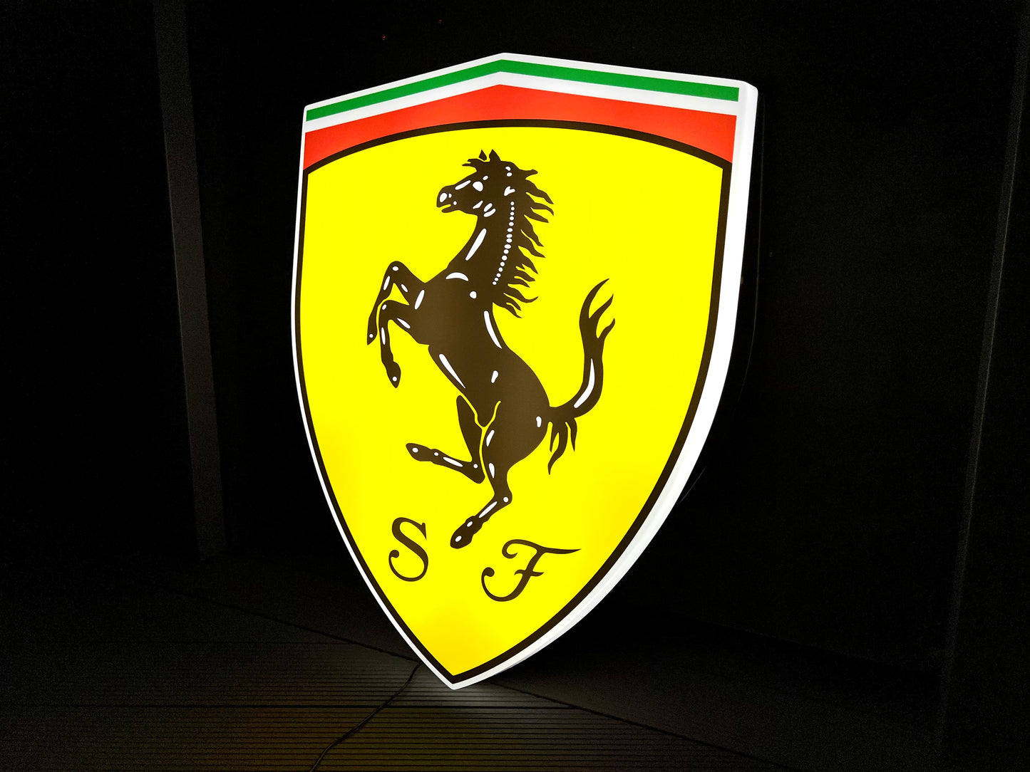 Ferrari Shield Illuminated Logo Sign #B30