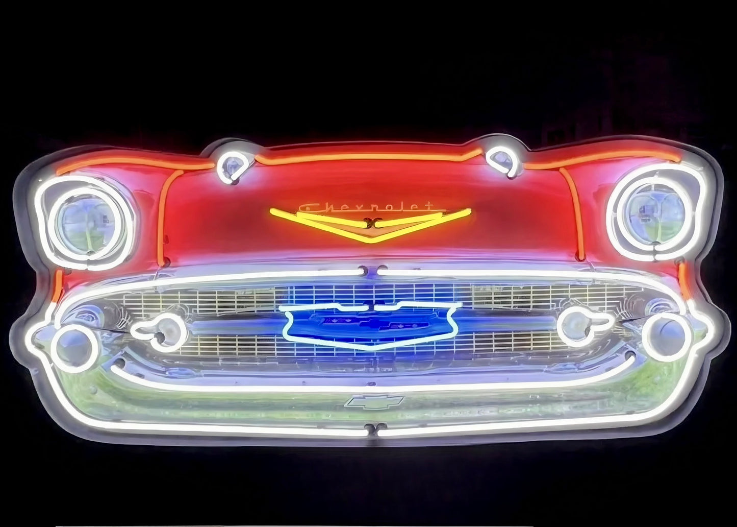 Chevrolet Bel Air Grill Neon Sign #N7