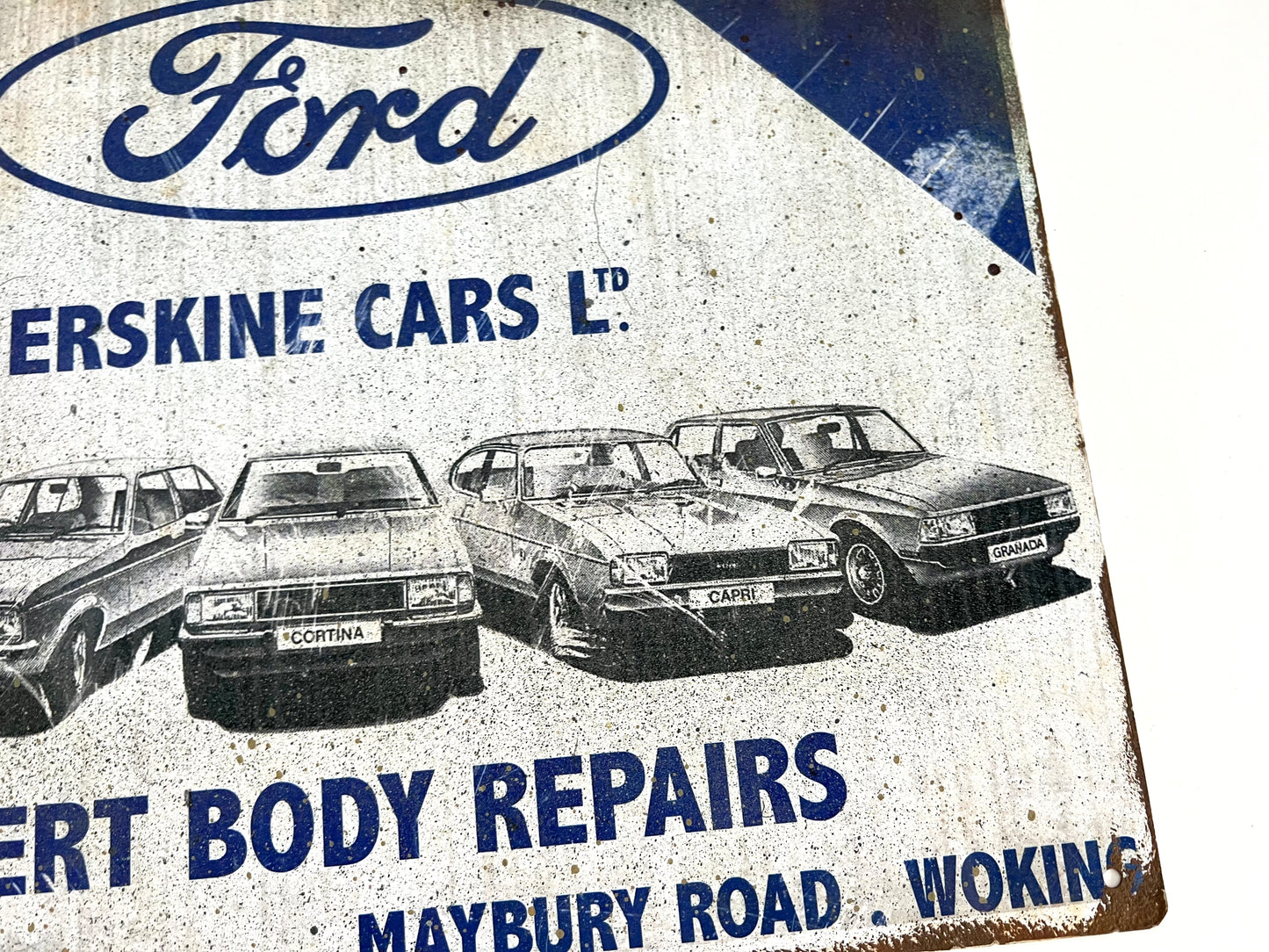 Ford Erskine Vintage Metal Sign #A76