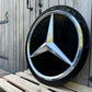 Mercedes Benz Dealership Vintage Round Illuminated Sign #D14