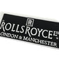 Rolls Royce Black Metal Plaque #A95