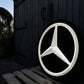 Mercedes Benz Dealership Vintage Round Illuminated Sign #D14