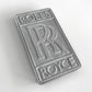 Rolls Royce Silver Metal Logo Sign #A97