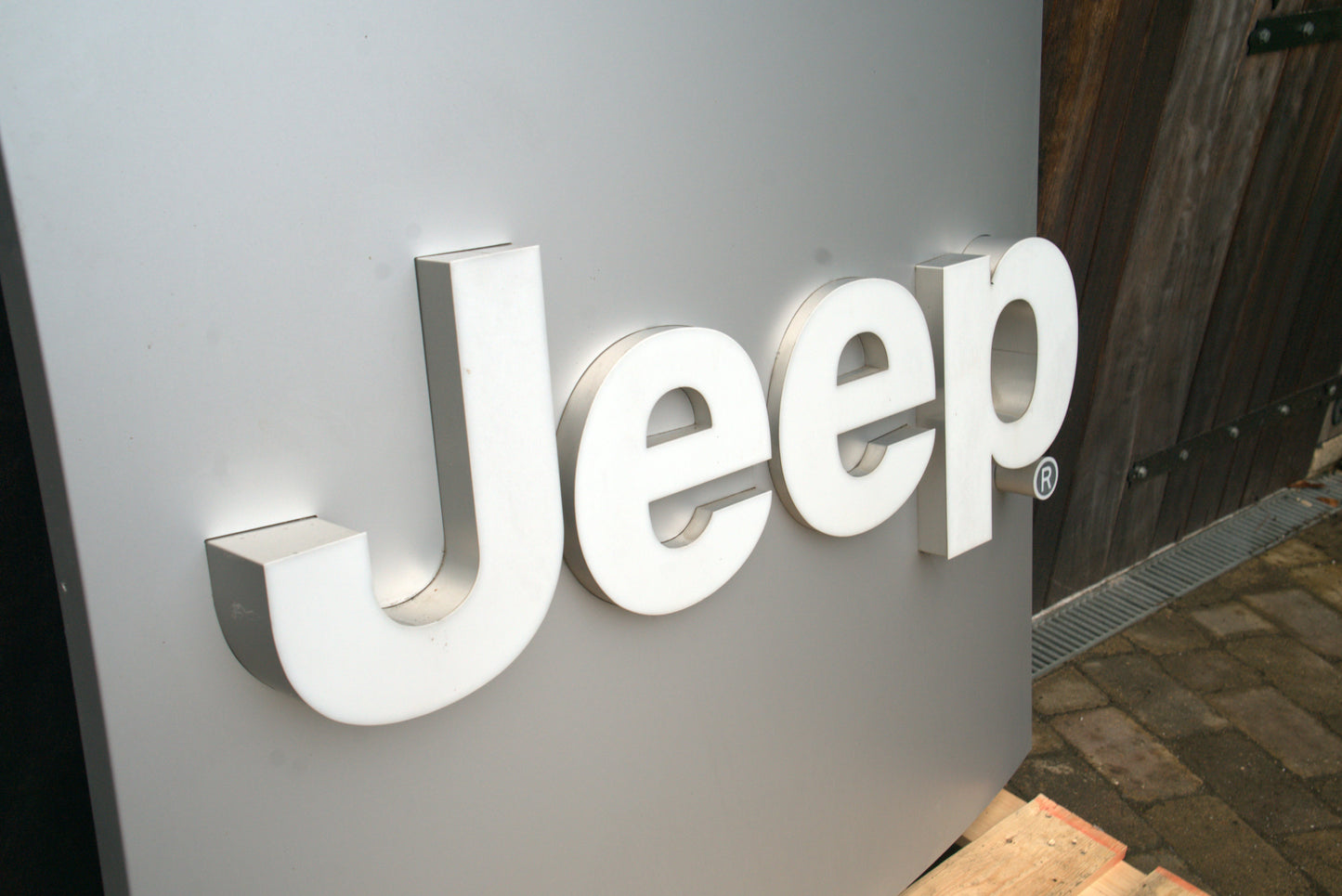 Jeep Dealership Illuminated Logo Sign #D48