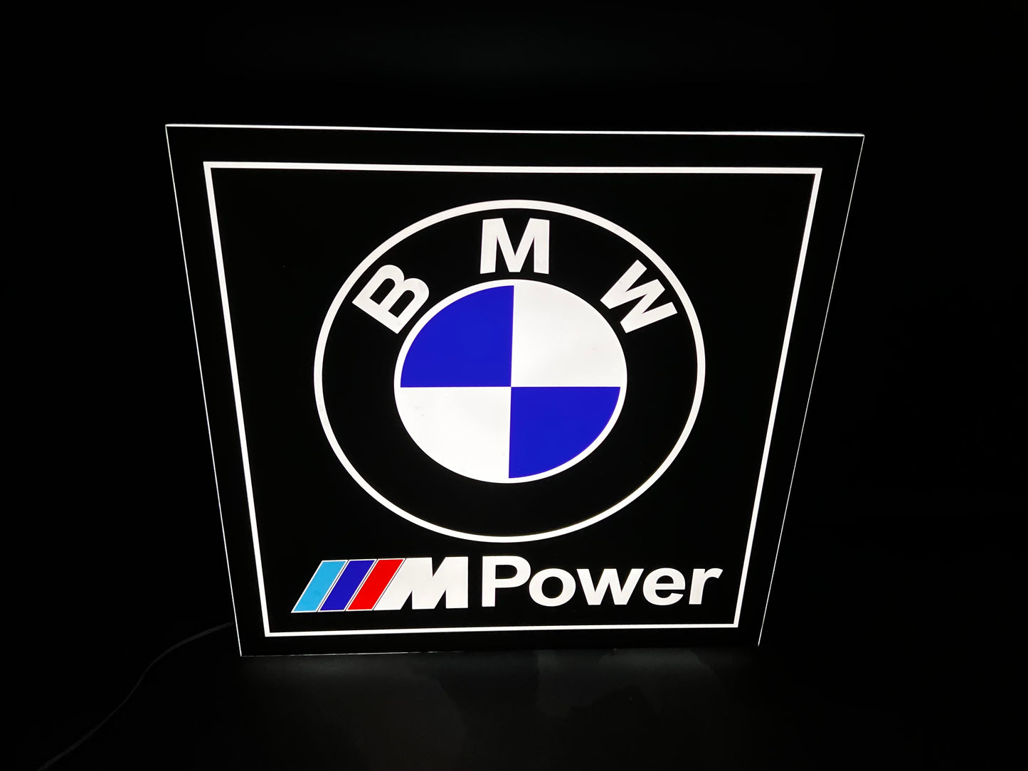 BMW M Power Illuminated Logo Sign #B13