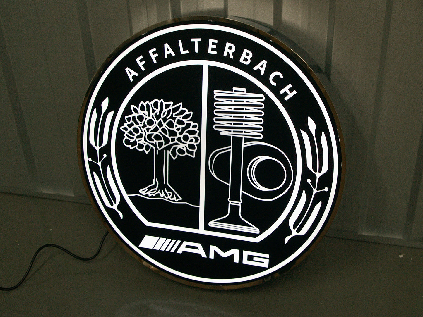 Mercedes Benz AMG Dealership Illuminated Sign Black #D53