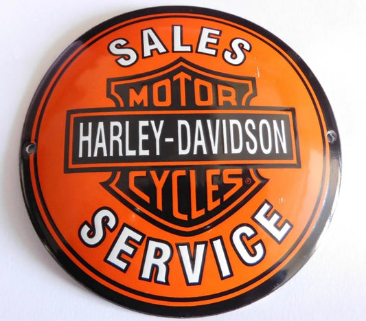 Harley Davidson Motorcycles Enamel Sign #A52