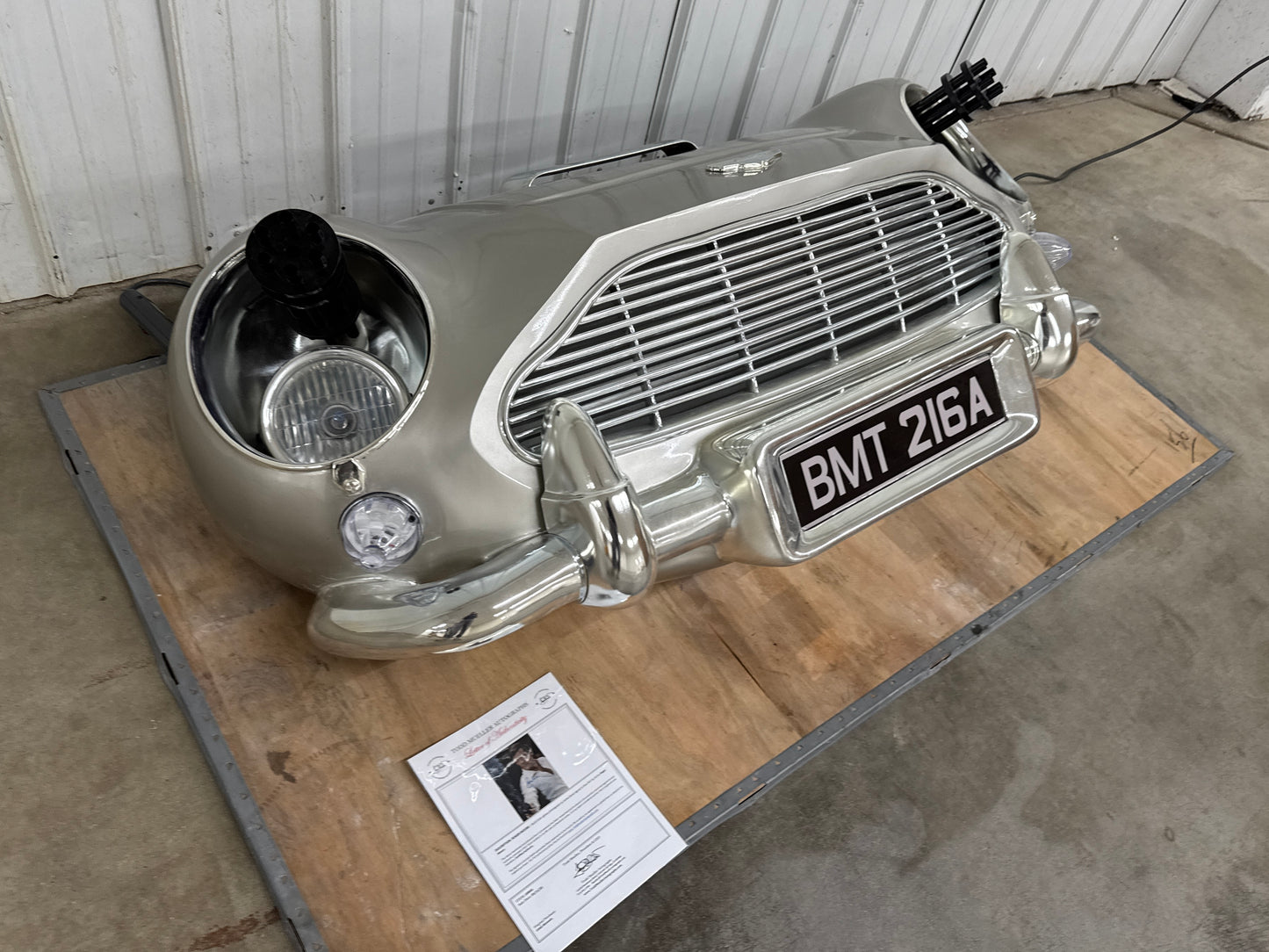 Aston Martin DB5 Full Scale Front Bumper Display Model #P1