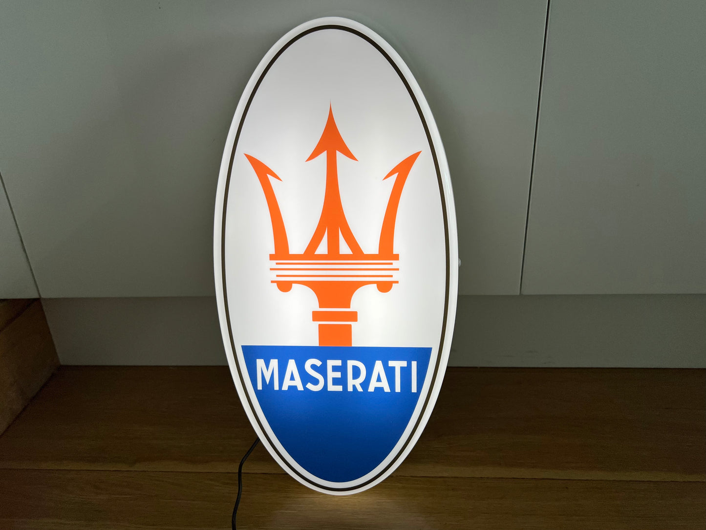 Maserati Illuminated Logo Sign #B51