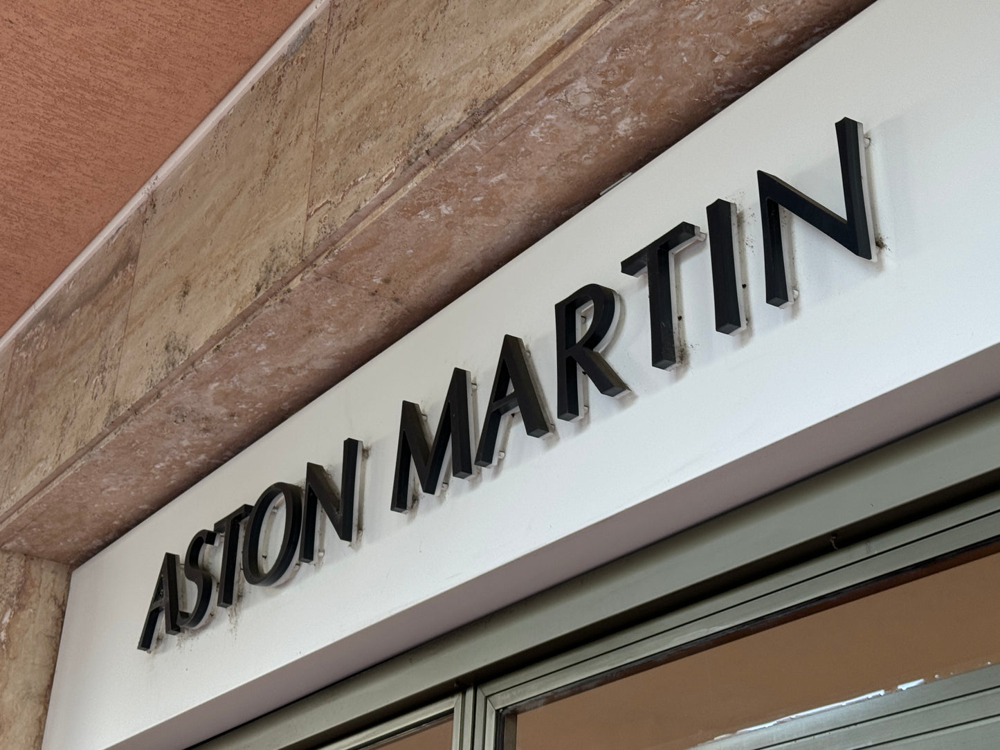 Aston Martin Dealership Spellout Sign #D23