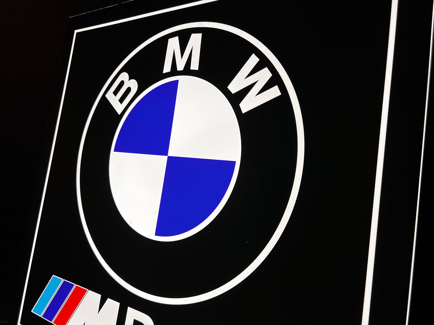 BMW M Power Illuminated Logo Sign #B13