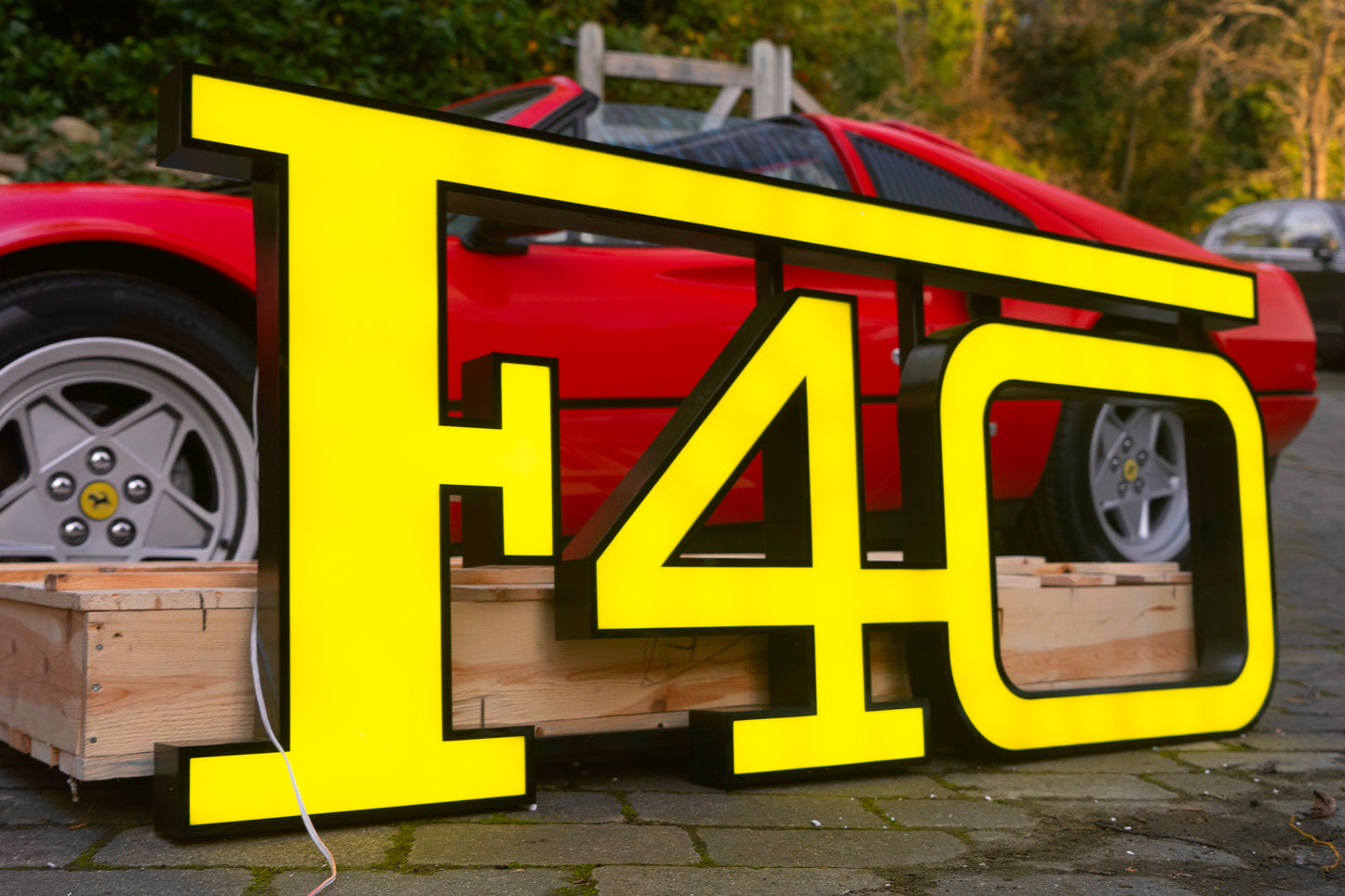 Ferrari F40 Illuminated Sign #D6