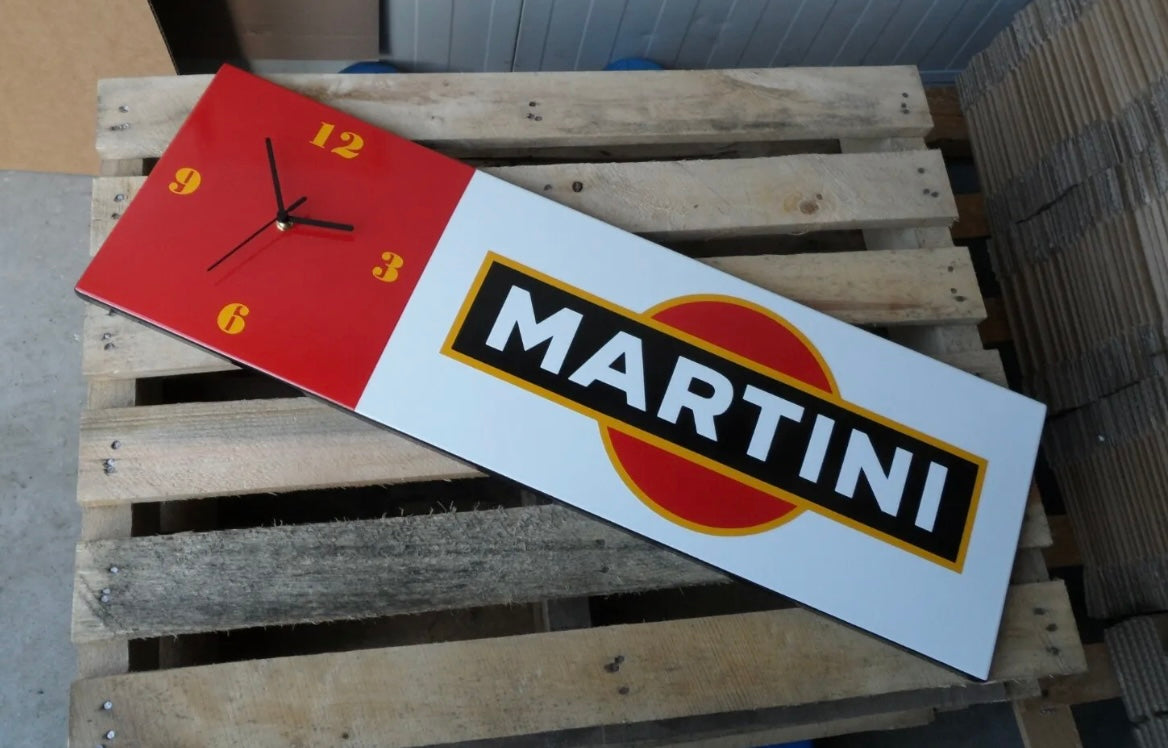 Martini Enamel Clock Sign #A58