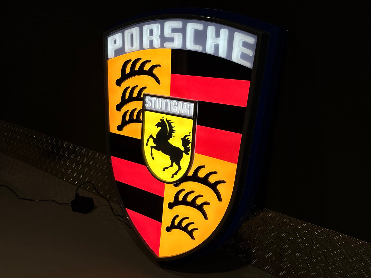 Porsche Crest Dealership Illuminated Sign #D38