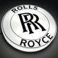 Rolls Royce Round Illuminated Logo Sign #B61