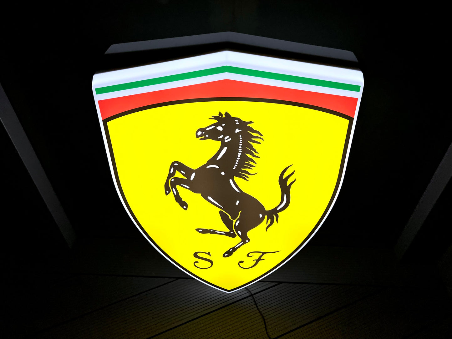 Ferrari Shield Illuminated Logo Sign #B30