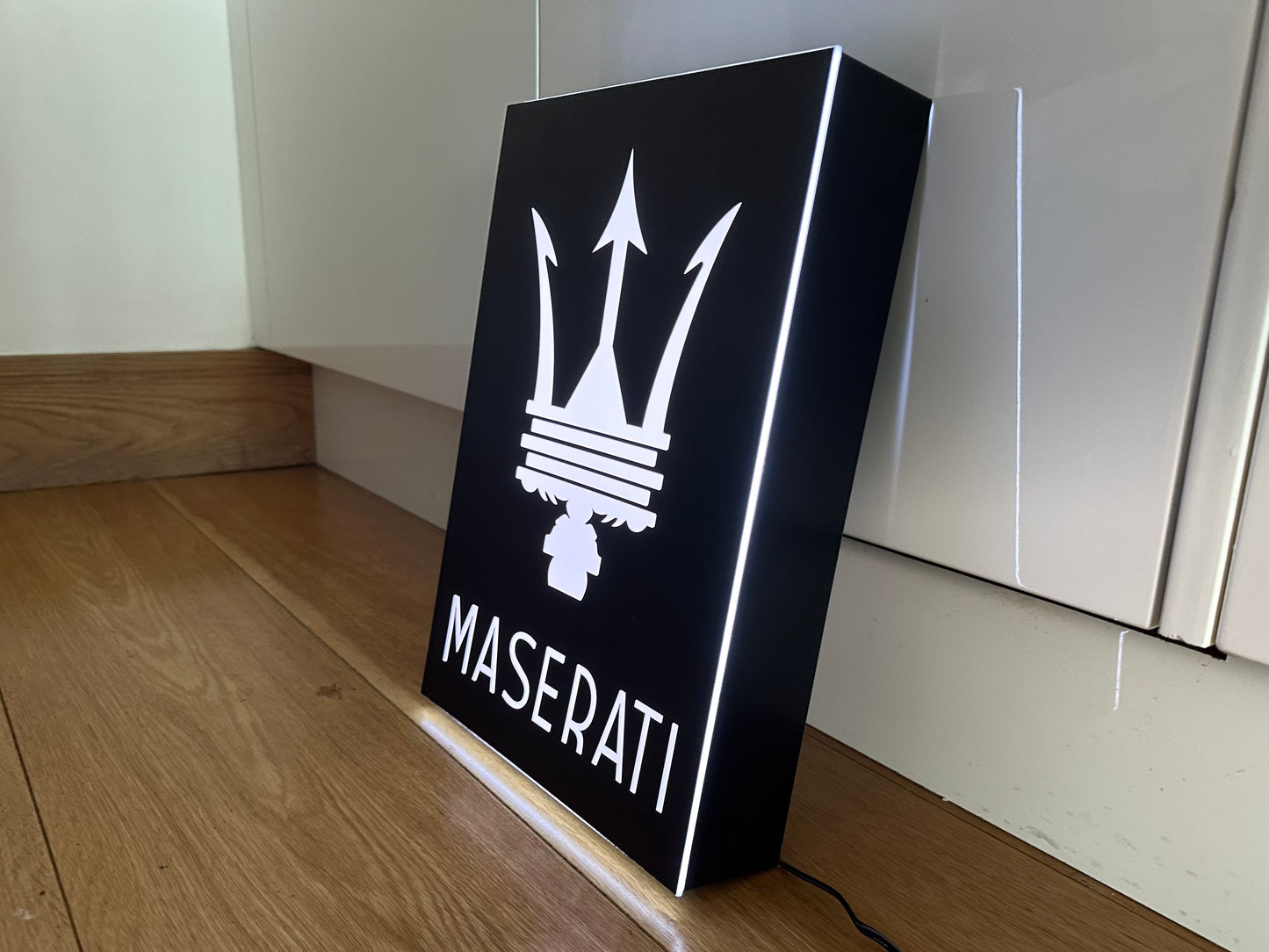 Maserati Illuminated Light Box Logo Sign #B50