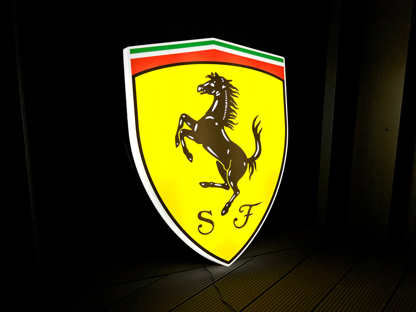 Ferrari Shield Illuminated Logo Sign #B30