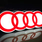 AUDI Rings Illuminated Logo Sign #B8