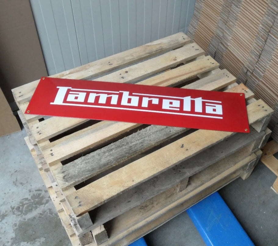 Lambretta Enamel Sign #A56