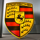 Porsche Crest Illuminated Sign #B59