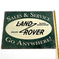 Land Rover Metal Sign #A85
