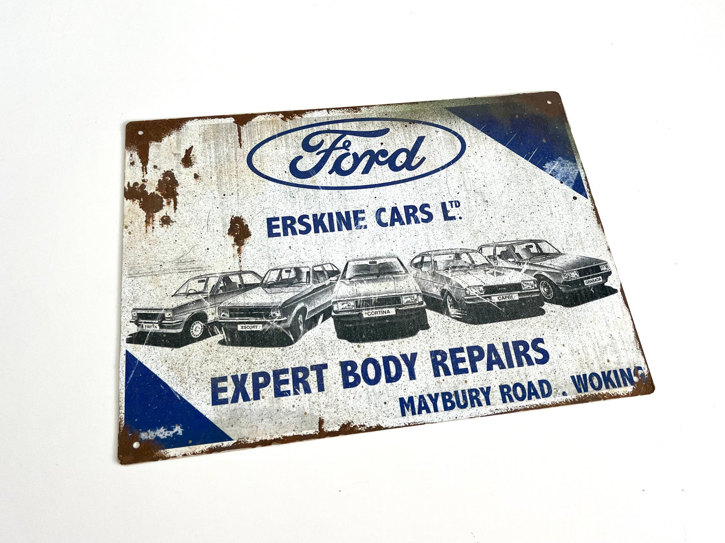 Ford Erskine Vintage Metal Sign #A76