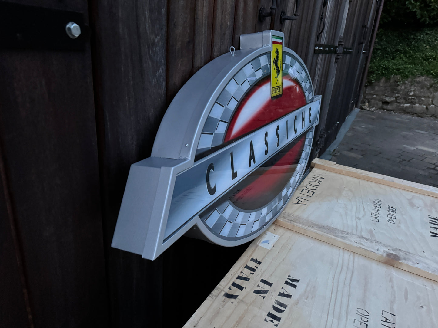 Ferrari Classiche Illuminated Logo Sign #D32