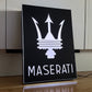 Maserati Illuminated Light Box Logo Sign #B50