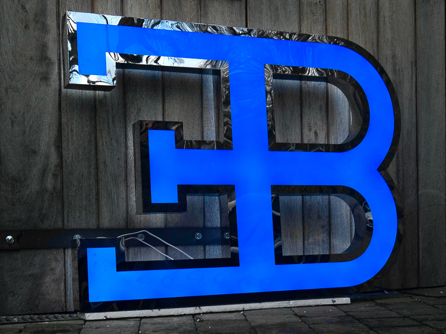 Bugatti EB Illuminated Logo Sign #D2