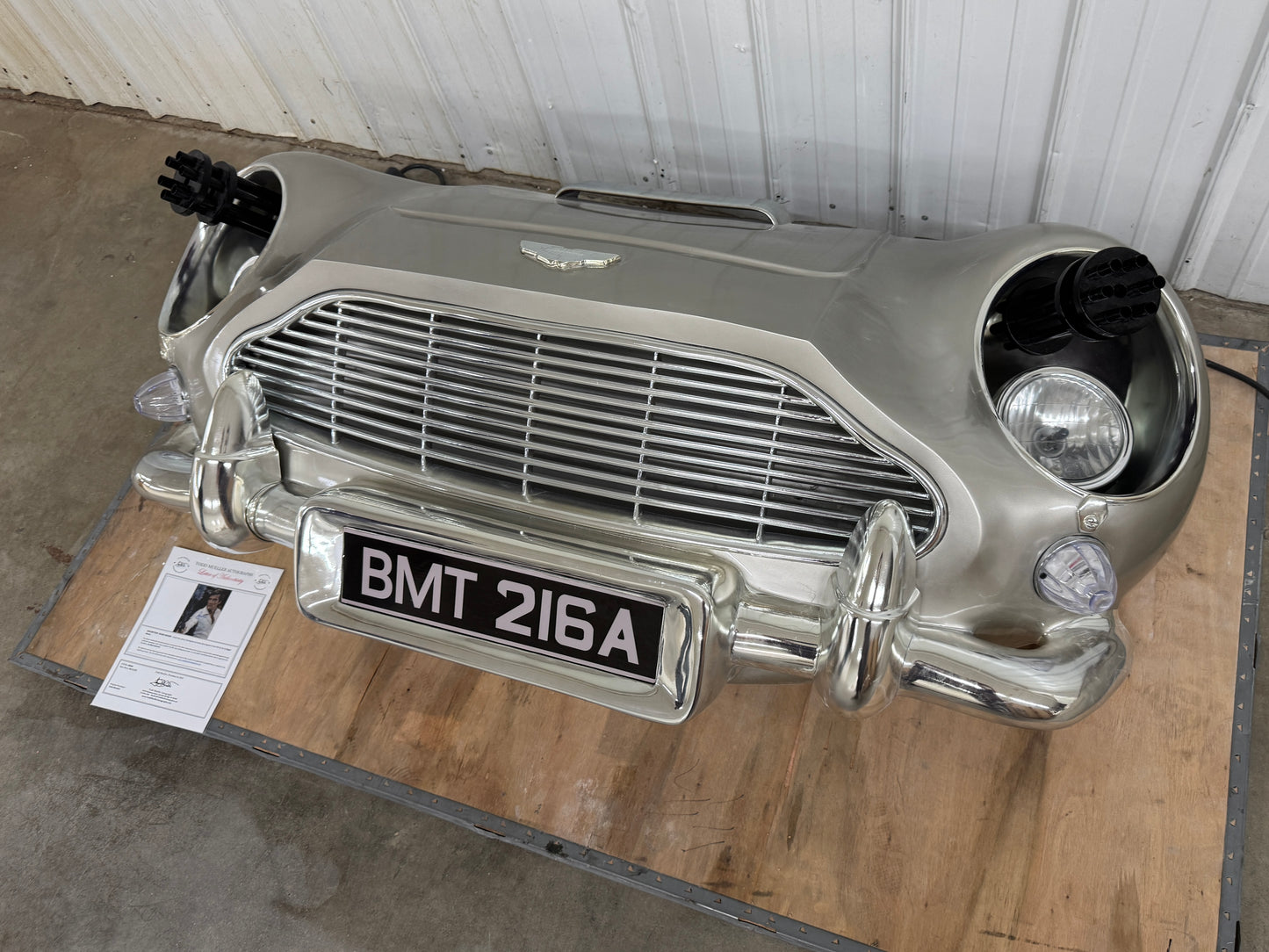 Aston Martin DB5 Full Scale Front Bumper Display Model #P1