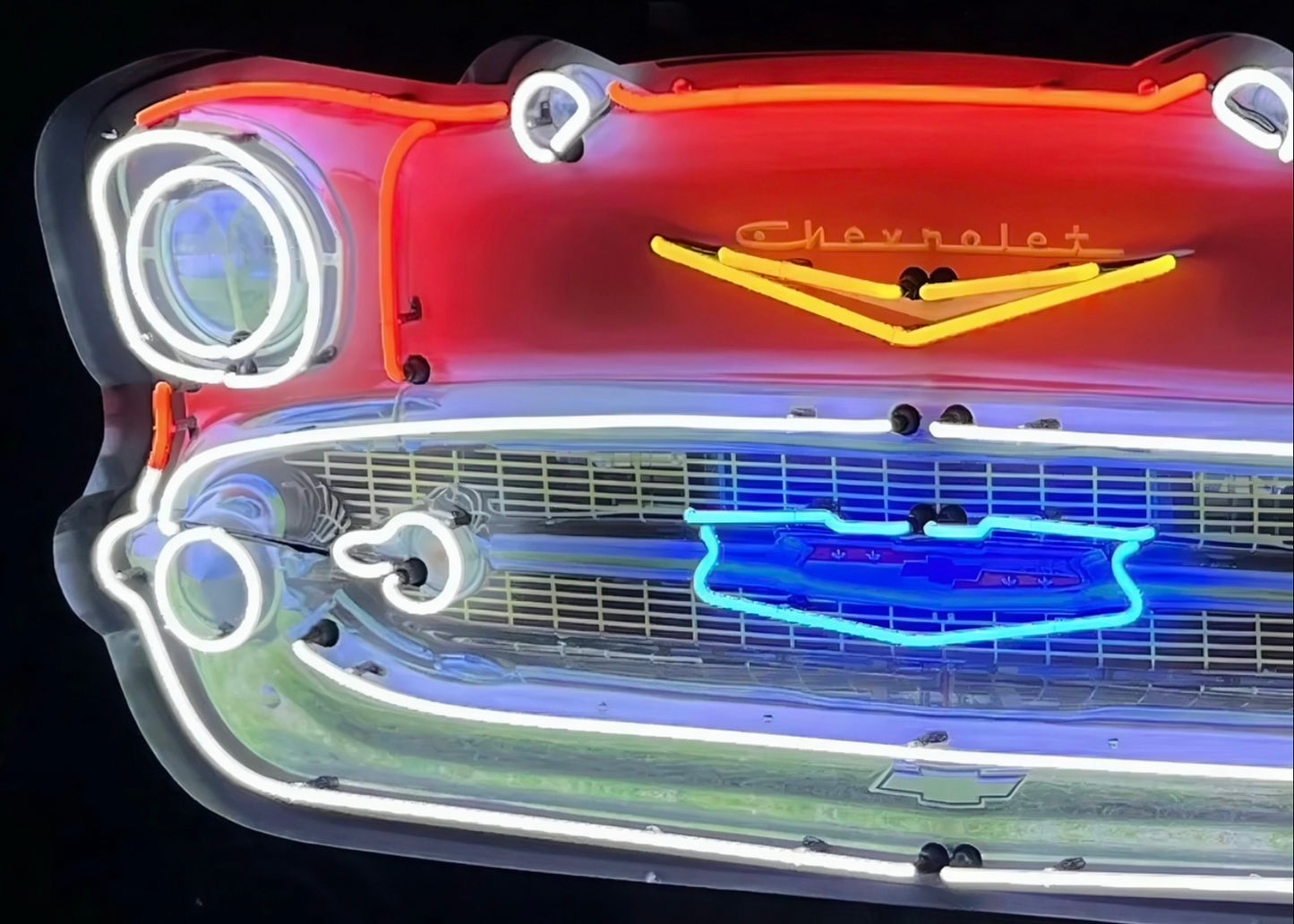 Chevrolet Bel Air Grill Neon Sign #N7