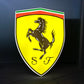 Ferrari Shield Illuminated Logo Sign #B30