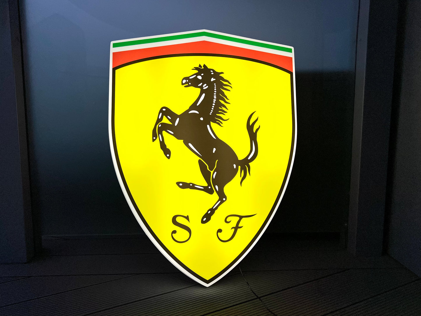 Ferrari Shield Illuminated Logo Sign #B30
