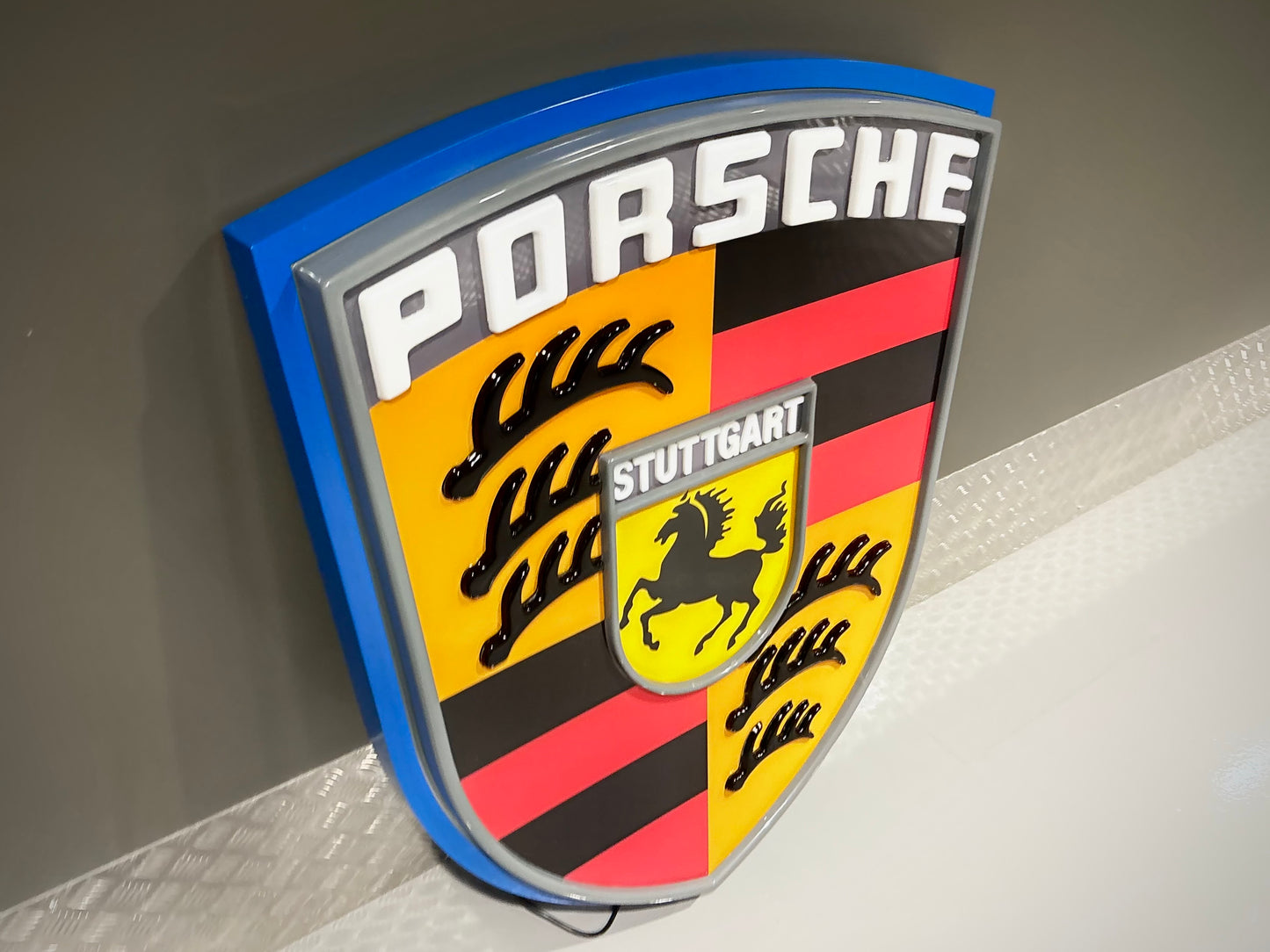 Porsche Crest Dealership Illuminated Sign #D38