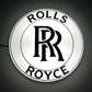 Rolls Royce Round Illuminated Logo Sign #B61