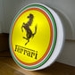 Ferrari Round Illuminated Logo Sign #B27