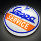 Vespa Service Round Illuminated Logo Sign #B66