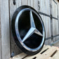 Mercedes Benz Dealership Vintage Round Illuminated Sign #D14