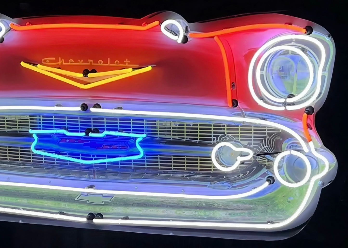 Chevrolet Bel Air Grill Neon Sign #N7