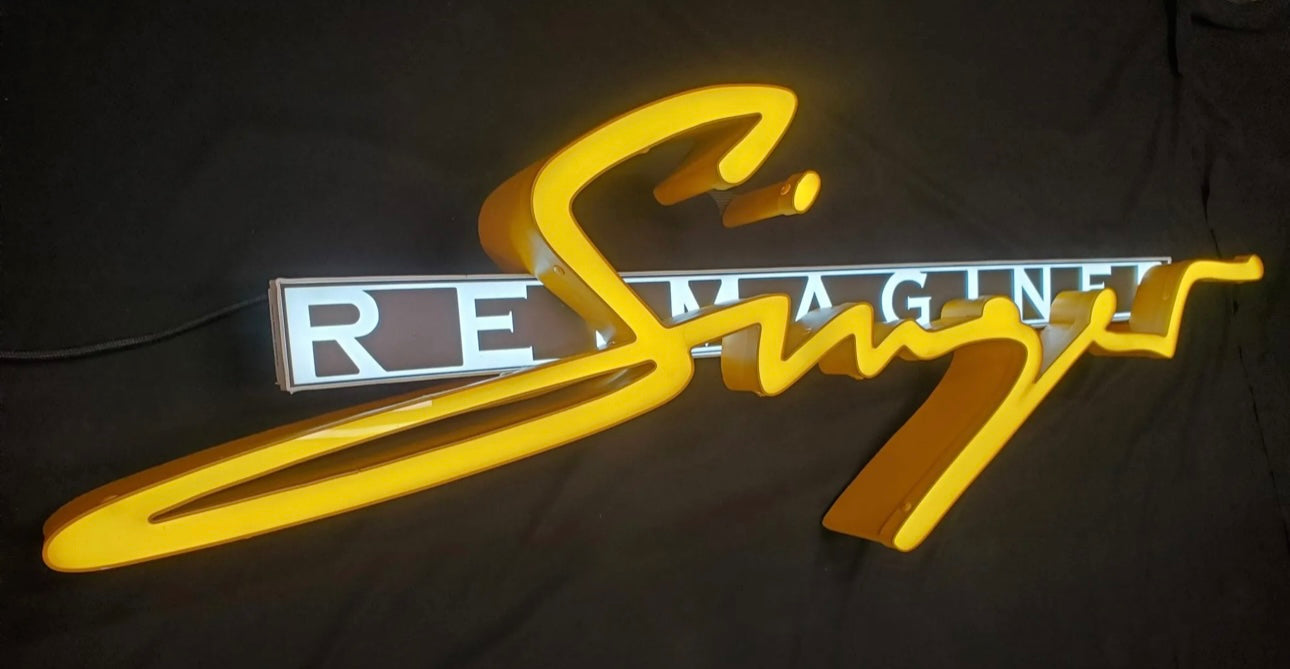 Singer Reimagined Porsche Illuminated Sign #D21